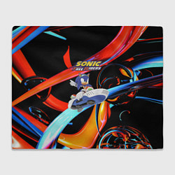 Плед флисовый Sonic Free Riders - Hedgehog, цвет: 3D-велсофт