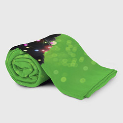 Плед флисовый Котик в гирлянде, цвет: 3D-велсофт — фото 2