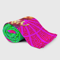 Плед флисовый Дэнзи с Потитой на плече, цвет: 3D-велсофт — фото 2