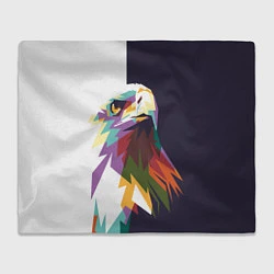 Плед флисовый Орел-птица гордая, цвет: 3D-велсофт
