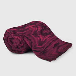 Плед флисовый Черно красный абстрактный орнамент, цвет: 3D-велсофт — фото 2