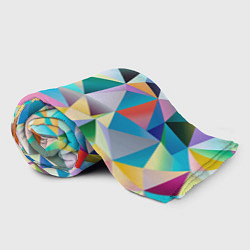 Плед флисовый Полигональная текстура, цвет: 3D-велсофт — фото 2