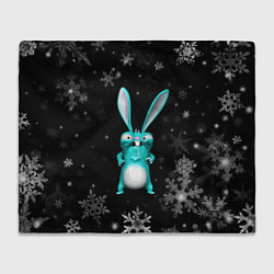 Плед флисовый Cheeky rabbit celebrates the new year, цвет: 3D-велсофт