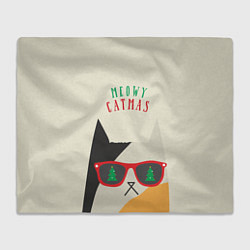 Плед флисовый Meowy catwas, цвет: 3D-велсофт