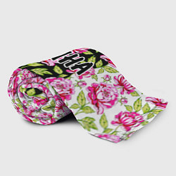 Плед флисовый Ирина в цветах, цвет: 3D-велсофт — фото 2