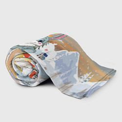 Плед флисовый Зайчишка и сердечки, цвет: 3D-велсофт — фото 2