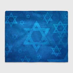 Плед флисовый Звезды Давида, цвет: 3D-велсофт