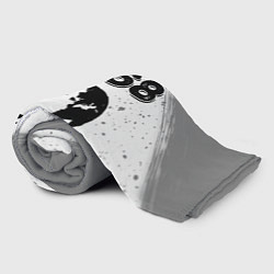 Плед флисовый На Земле с 1968: краска на светлом, цвет: 3D-велсофт — фото 2