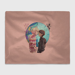 Плед флисовый Энид и Уэнздей, цвет: 3D-велсофт