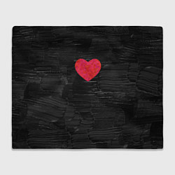 Плед флисовый Black Valentin, цвет: 3D-велсофт