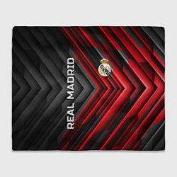 Плед флисовый Real Madrid art, цвет: 3D-велсофт