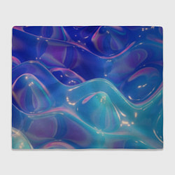 Плед флисовый Эстетика волн, цвет: 3D-велсофт