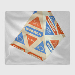 Плед флисовый Vagodroch СССР milk pack, цвет: 3D-велсофт