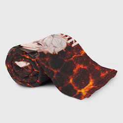 Плед флисовый Беннетт на фоне раскаленной лавы, цвет: 3D-велсофт — фото 2