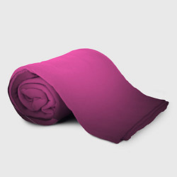 Плед флисовый Кислотный розовый с градиентом, цвет: 3D-велсофт — фото 2