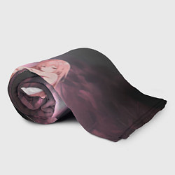 Плед флисовый Девушка в ночном лесу-арт, цвет: 3D-велсофт — фото 2