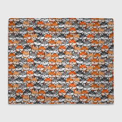 Плед флисовый Dog pattern, цвет: 3D-велсофт