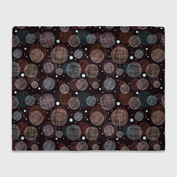 Плед флисовый Плетеные шары, цвет: 3D-велсофт