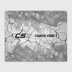 Плед флисовый Counter Strike 2 glitch на светлом фоне: надпись и, цвет: 3D-велсофт