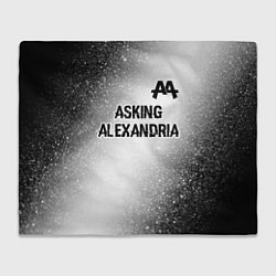 Плед флисовый Asking Alexandria glitch на светлом фоне: символ с, цвет: 3D-велсофт