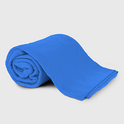 Плед флисовый Однотонный неоновый синий цвет, цвет: 3D-велсофт — фото 2