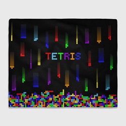 Плед флисовый Falling blocks tetris, цвет: 3D-велсофт