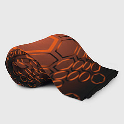 Плед флисовый Оранжевая техноброня, цвет: 3D-велсофт — фото 2