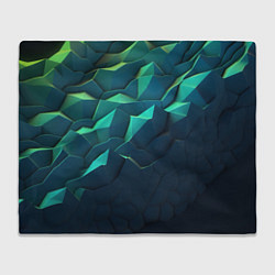 Плед флисовый Большие плиты и камни, цвет: 3D-велсофт