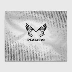 Плед флисовый Placebo с потертостями на светлом фоне, цвет: 3D-велсофт