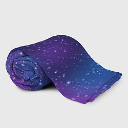 Плед флисовый Фиолетовая розовая звездная туманность в космосе, цвет: 3D-велсофт — фото 2
