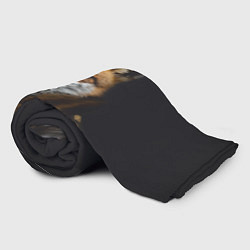 Плед флисовый Лис в кожаном пиджаке, цвет: 3D-велсофт — фото 2