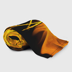 Плед флисовый Watch Dogs - gold gradient, цвет: 3D-велсофт — фото 2