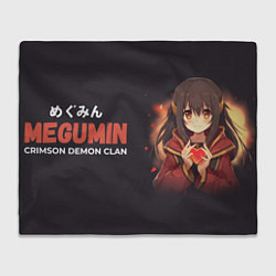 Плед флисовый Heart Megumin, цвет: 3D-велсофт