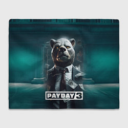 Плед флисовый Payday 3 bear, цвет: 3D-велсофт