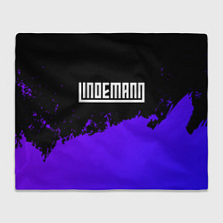 Плед флисовый Lindemann purple grunge, цвет: 3D-велсофт