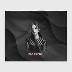 Плед флисовый Jisoo black, цвет: 3D-велсофт