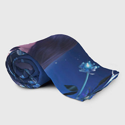Плед флисовый Дженни Блэкпинк абстрактные фон, цвет: 3D-велсофт — фото 2