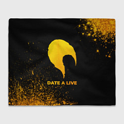 Плед флисовый Date A Live - gold gradient, цвет: 3D-велсофт