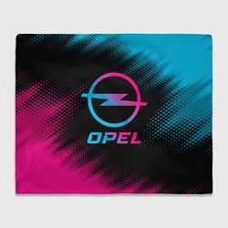 Плед флисовый Opel - neon gradient, цвет: 3D-велсофт