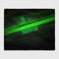 Плед флисовый Juventus green line, цвет: 3D-велсофт
