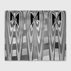 Плед флисовый Серая геометрия, цвет: 3D-велсофт