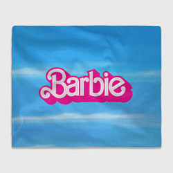 Плед флисовый Барби в облаках, цвет: 3D-велсофт