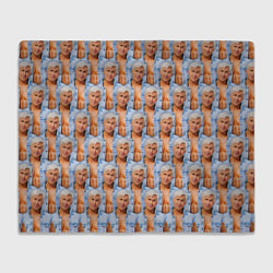 Плед флисовый Паттерн - Райан Гослинг, цвет: 3D-велсофт