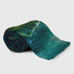 Плед флисовый Пепе у костра, цвет: 3D-велсофт — фото 2
