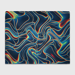 Плед флисовый Abstract waves, цвет: 3D-велсофт