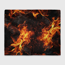 Плед флисовый Fire style, цвет: 3D-велсофт