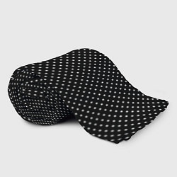 Плед флисовый В мелкий горошек на черном фоне, цвет: 3D-велсофт — фото 2