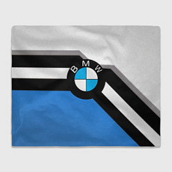 Плед флисовый Bmw sport geometry, цвет: 3D-велсофт