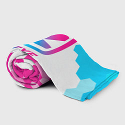 Плед флисовый Zotye neon gradient style, цвет: 3D-велсофт — фото 2