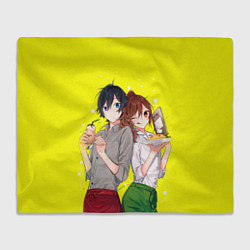 Плед флисовый Кёко Хори и Изуми Миямура, цвет: 3D-велсофт